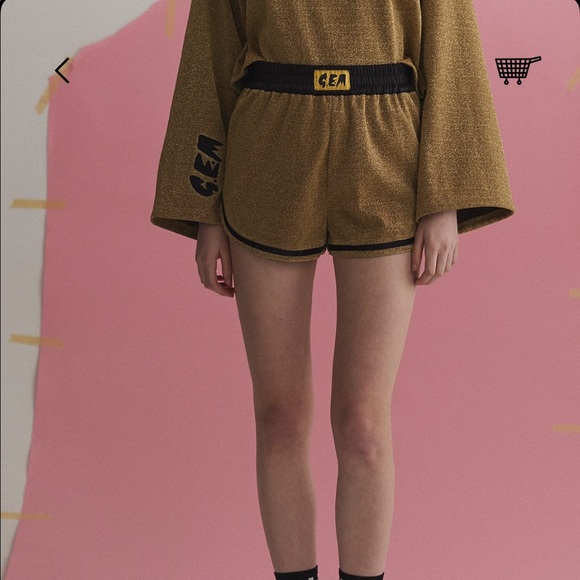 LAZY OAF NWT G.E.M. GOLD MEMBER SHORTS L - Picture 5 of 9